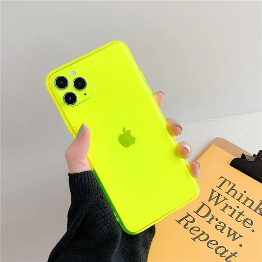 Neon Color Silicone iPhone Case