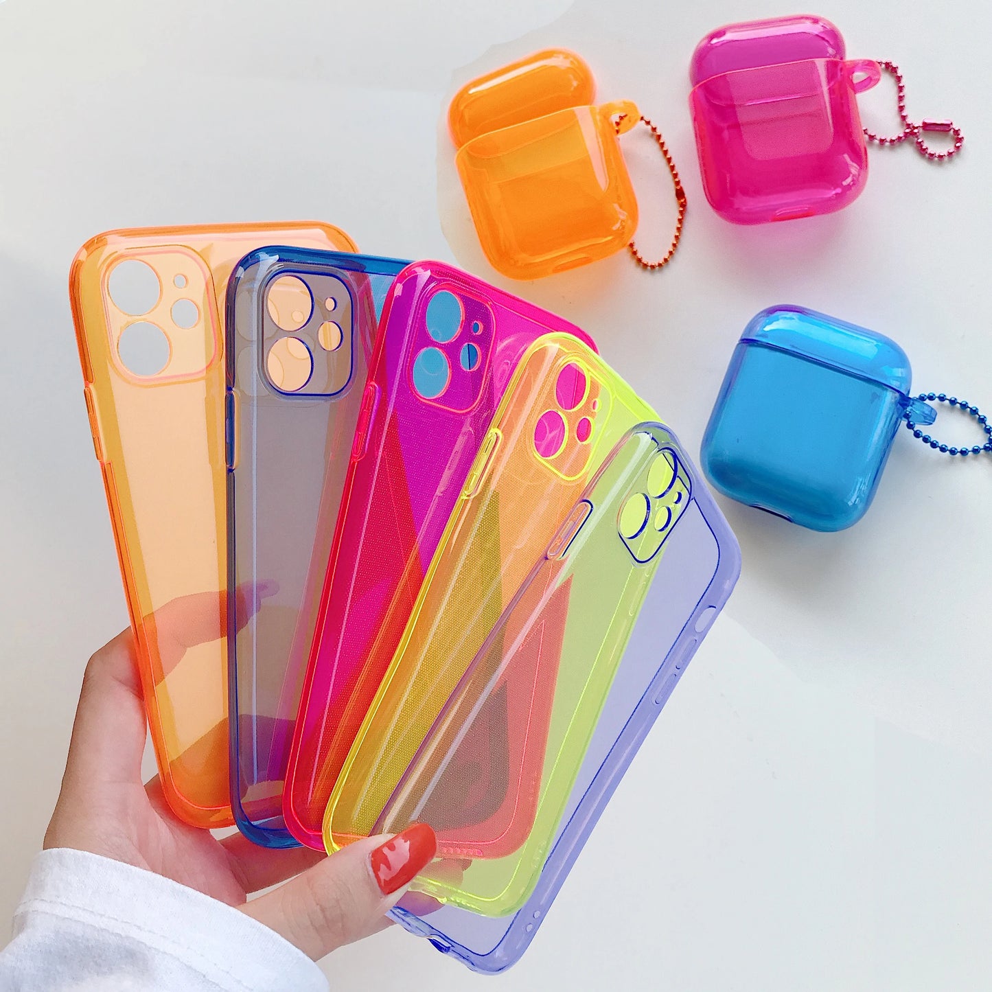 iPhone/Airpods Neon Silicone Case